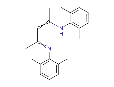 Molecular Structure of 267431-79-8 (N-{3-[(2,6-DiMethylphenyl)aMino]-1-Methyl-2-buten-1-ylidene}-2,6-diMethylbenzenaMine, 98%)