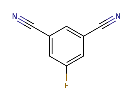 Molecular Structure of 453565-55-4 (3,5-Dicyanofluorobenzene)