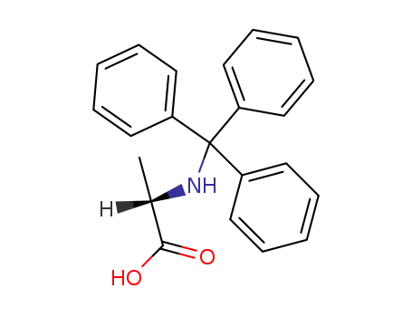 Molecular Structure of 80514-64-3 (L-Alanine, N-(triphenylmethyl)-)