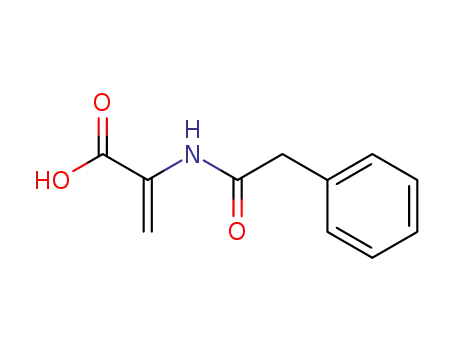 Molecular Structure of 25637-52-9 (2-[(phenylacetyl)amino]prop-2-enoic acid)