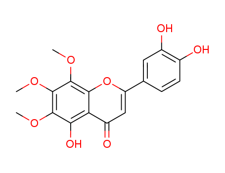4H-1-Benzopyran-4-one, 2-(3,4-dihydroxyphenyl)-5-hydroxy-6,7,8-trimethoxy-