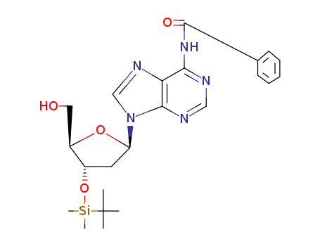 N-(9-((2R,4S,5R)-4-((tert-butyldimethylsilyl)oxy)-5-(hydroxymethyl)tetrahydrofuran-2-yl)-9H-purin-6-yl)benzamide