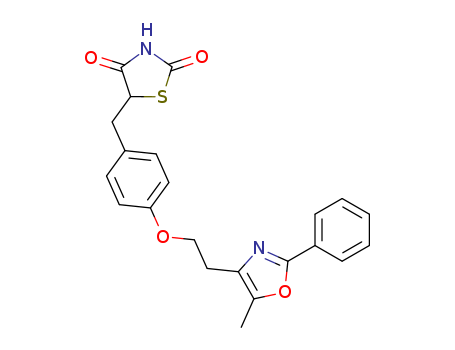 2,4-Thiazolidinedione,
5-[[4-[2-(5-methyl-2-phenyl-4-oxazolyl)ethoxy]phenyl]methyl]-