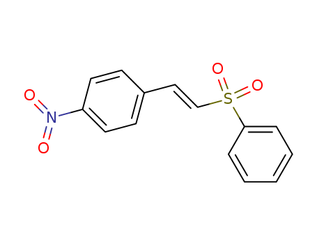 Molecular Structure of 18462-38-9 (Benzene, 1-nitro-4-[2-(phenylsulfonyl)ethenyl]-, (E)-)