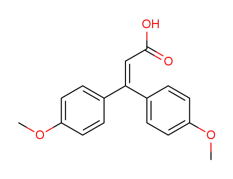 Molecular Structure of 17792-18-6 (2-Propenoic acid, 3,3-bis(4-methoxyphenyl)-)