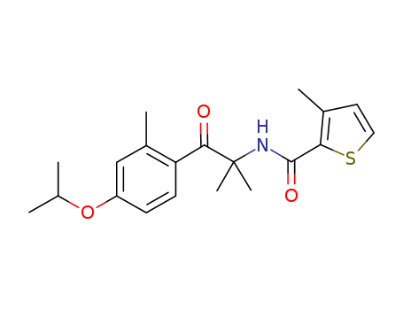 N-[1-(4-isopropoxy-2-methylphenyl)-2-methyl-1-oxopropan-2-yl]-3-methylthiophene-2-carboxamide
