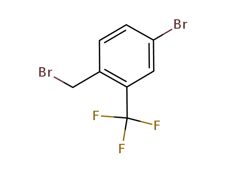 Molecular Structure of 335013-18-8 (4-broMo-1-(broMoMethyl)-2-(trifluoroMethyl)benzene)
