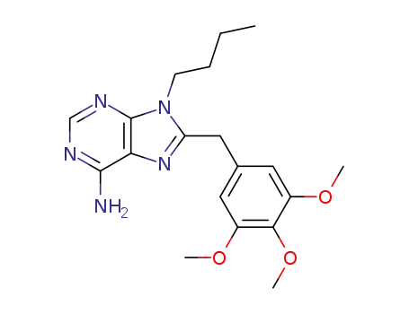 9H-Purin-6-amine, 9-butyl-8-[(3,4,5-trimethoxyphenyl)methyl]-