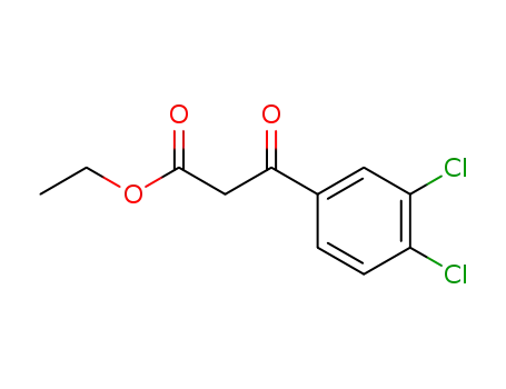 Molecular Structure of 53090-43-0 (3-(3,4-DICHLORO-PHENYL)-3-OXO-PROPIONIC ACID ETHYL ESTER)