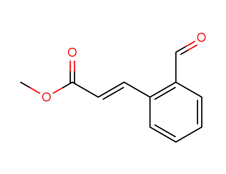 Molecular Structure of 52753-91-0 (2-Propenoic acid, 3-(2-formylphenyl)-, methyl ester)