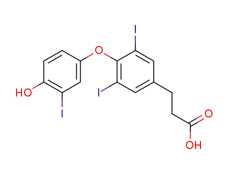 Molecular Structure of 51-26-3 (3,3',5-TRIIODOTHYROPROPIONIC ACID)