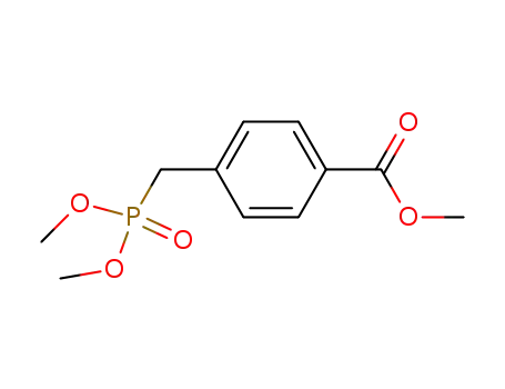 Molecular Structure of 78022-19-2 (Benzoic acid, 4-[(dimethoxyphosphinyl)methyl]-, methyl ester)