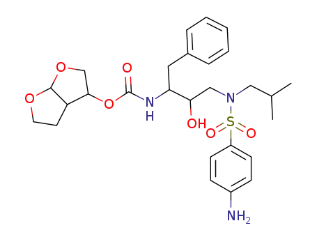 hexahydrofuro[2-3-b]furan-3-yl-4-(4-amino-N-isobutylphenylsulfonamido)-3-hydroxy-1-phenylbutan-2-ylcarbamate