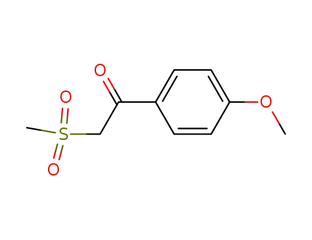 Molecular Structure of 27918-36-1 (4'-Methoxy-2-(methylsulphonyl)acetophenone)