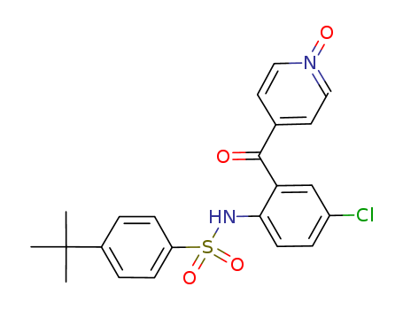 Benzenesulfonamide,  N-[4-chloro-2-[(1-oxido-4-pyridinyl)carbonyl]phenyl]-4-(1,1-dimethylethyl  )-