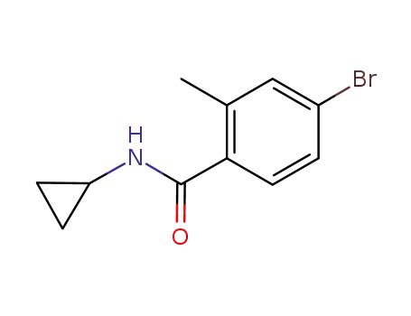 Molecular Structure of 345965-99-3 (4-bromo-N-cyclopropyl-2-methylbenzamide)