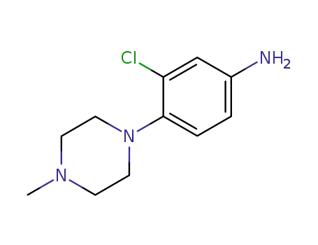 Molecular Structure of 16154-72-6 (3-CHLORO-4-(4-METHYLPIPERAZIN-1-YL)ANILINE)