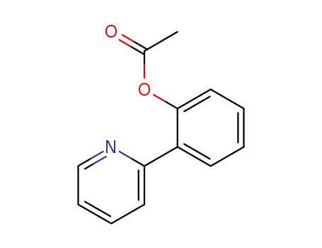 Molecular Structure of 87573-07-7 (2-(pyridin-2′-yl)phenyl acetate)