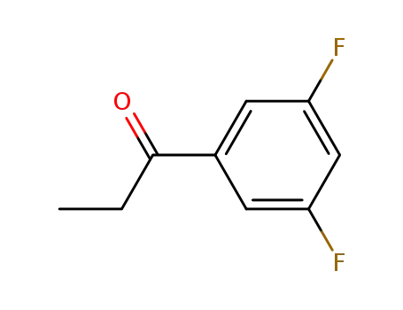 Molecular Structure of 135306-45-5 (3',5'-Difluoropropiophenone)