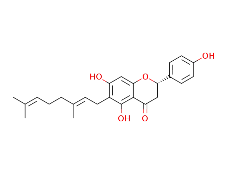 Molecular Structure of 97126-57-3 (6-Geranylnaringenin)