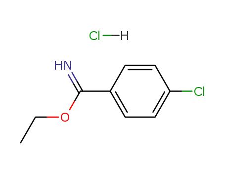 Molecular Structure of 40546-41-6 (4-CHLORO-BENZIMIDIC ACID ETHYL ESTER)