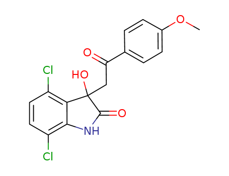 YK 4-279;4,7-Dichloro-1,3-dihydro-3-hydroxy-3-[2-(4-Methoxyphenyl)-2-oxoethyl]-2H-indol-2-one