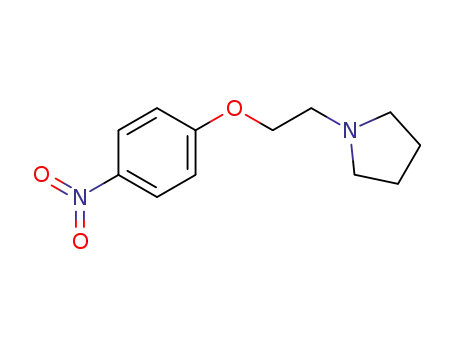 Molecular Structure of 265654-77-1 (4-(2-Pyrrolidin-1-ylethoxy)nitrobenzene)
