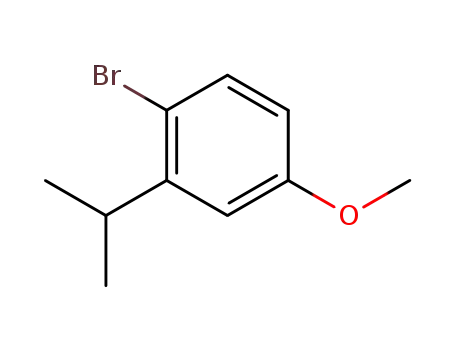 Molecular Structure of 34881-45-3 (1-bromo-2-isopropyl-4-methoxybenzene)