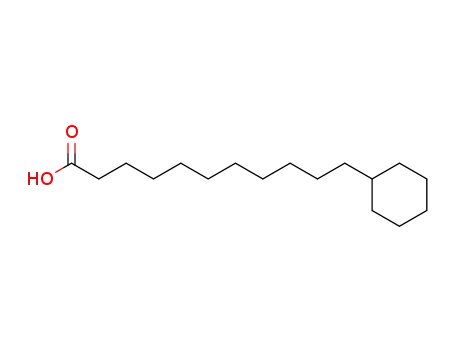 Molecular Structure of 4277-62-7 (omega-cyclohexylundecanoic acid)