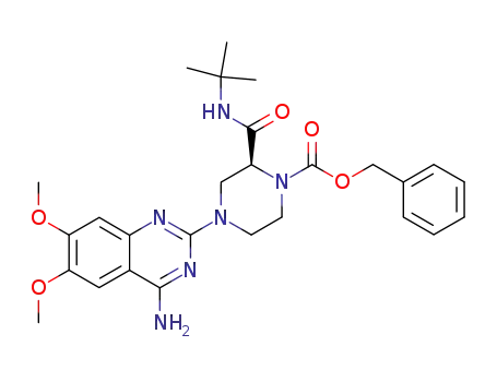 benzyl (S)-4-(4-amino-6,7-dimethoxyquinazolin-2-yl)-2-(tert-butylcarbamoyl)piperazine-1-carboxylate