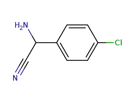 Molecular Structure of 56464-72-3 (2-amino-2-(p-chlorophenyl)acetonitrile)