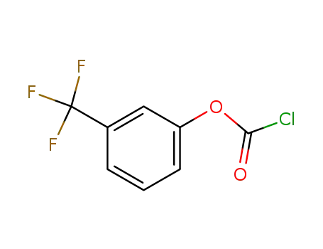 Molecular Structure of 95668-29-4 (3-(TRIFLUOROMETHYL)PHENYL CHLOROFORMATE)