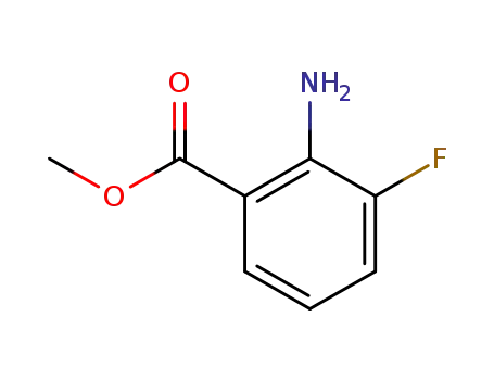 Molecular Structure of 144851-82-1 (METHYL2-AMINO-3-FLUOROBENZOATE)