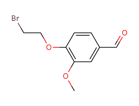 Molecular Structure of 99070-23-2 (4-(2-BROMOMETHOXY)-3-METHOXYBENZALDEHYD&)