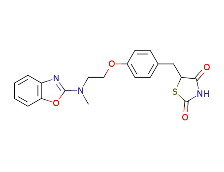 2,4-Thiazolidinedione, 5-[[4-[2-(2-benzoxazolylmethylamino)ethoxy]phenyl]methyl]-