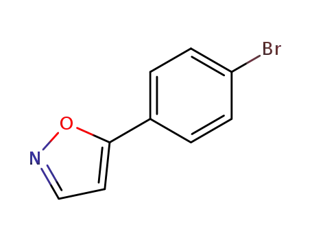 Molecular Structure of 7064-31-5 (5-(4-BROMOPHENYL)ISOXAZOLE)