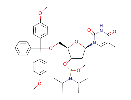 5'-O-(4,4'-디메톡시트리틸)-2'-디옥시티미딘-3'-(메틸-N,N-디이소프로필)포스포아미다이트