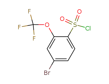 Molecular Structure of 175278-14-5 (4-BROMO-2-(TRIFLUOROMETHOXY)BENZENE-1-SULFONYL CHLORIDE)
