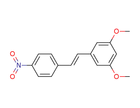 Molecular Structure of 586410-18-6 (1,3-DiMethoxy-5-[2-(4-nitro-phenyl)-vinyl]-benzene)