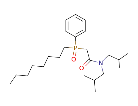 Molecular Structure of 83242-95-9 (Octyl(phenyl)-N,N-diisobutylcarbamoylmethylphosphine oxide)