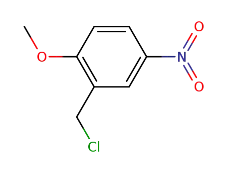 Molecular Structure of 93-06-1 (2-(CHLOROMETHYL)-1-METHOXY-4-NITROBENZENE)