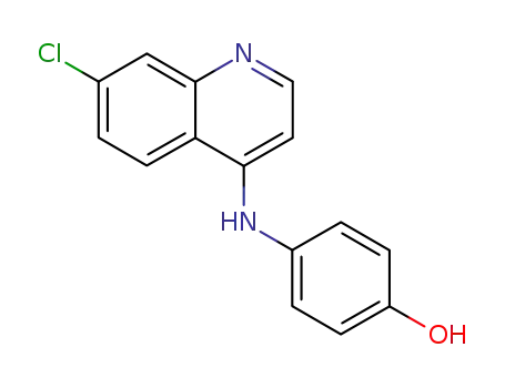 Molecular Structure of 81099-86-7 (7-Chloro-4-(4-hydroxyanilino)quinoline)