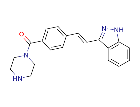 1-[4-[(1E)-2-(1H-Indazol-3-yl)ethenyl]benzoyl]piperazine