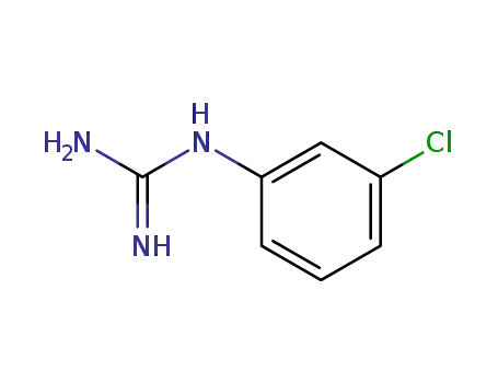 Molecular Structure of 6145-41-1 (3-Chlorophenylguanidine)