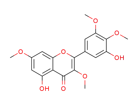 Molecular Structure of 14290-57-4 (3',5-dihydroxy-3,4'5',7-tetramethoxyflavone)