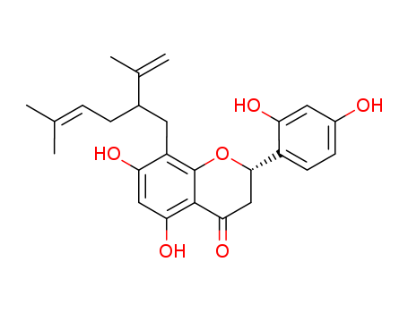 (2S)-2-(2,4-dihydroxyphenyl)-5,7-dihydroxy-8-[(2R)-5-methyl-2-prop-1-en-2-ylhex-4-enyl]-2,3-dihydrochromen-4-one