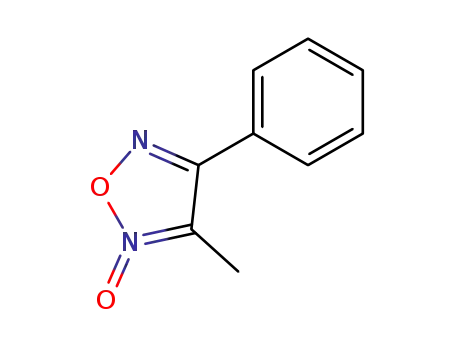 Molecular Structure of 6898-86-8 (1,2,5-Oxadiazole, 3-methyl-4-phenyl-, 2-oxide)