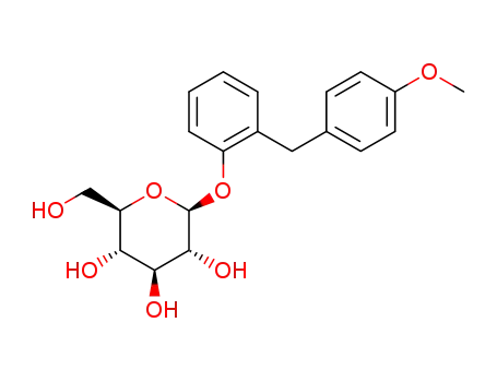 Molecular Structure of 360775-96-8 (2-Hydroxymethyl-6-[2-(4-methoxy-benzyl)-phenoxy]-tetrahydro-pyran-3,4,5-triol)