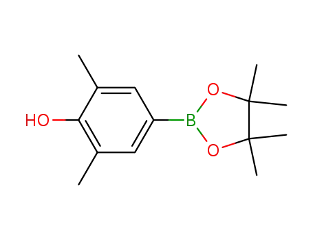 Molecular Structure of 269410-25-5 (2,6-DIMETHYL-4-(4,4,5,5-TETRAMETHYL-1,3,2-DIOXABOROLAN-2-YL)PHENOL)
