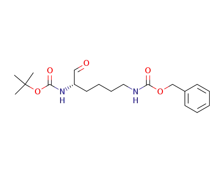 Molecular Structure of 82689-16-5 (Carbamic acid,
[(5S)-5-[[(1,1-dimethylethoxy)carbonyl]amino]-6-oxohexyl]-,
phenylmethyl ester)
